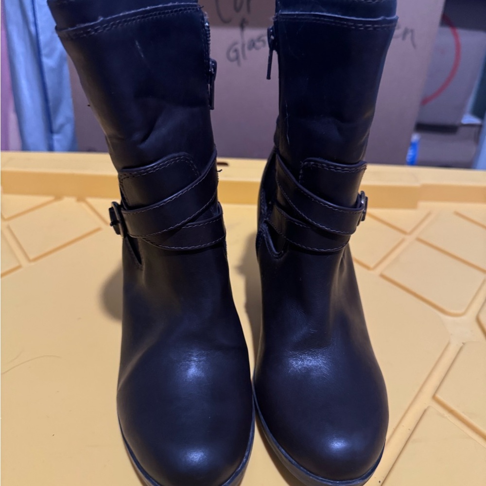 Sleek Dark Brown Ankle Boots